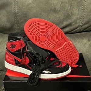 Jordan 1 Retro High OG Patent Bred Brand New with Box